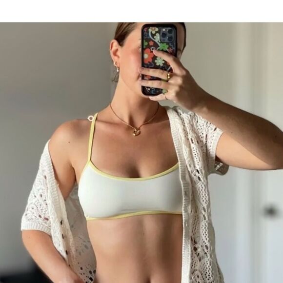 L*Space M/L Bikini Set Pamela Tommy Cream Cheeky Bitsy Size Medium Large NEW NWT - Picture 9 of 10